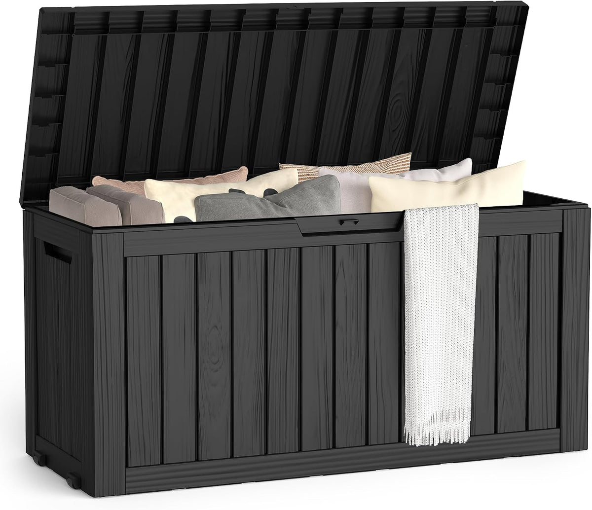 outdoor deck storage box, 75 gallon deck box,lockable, main product view