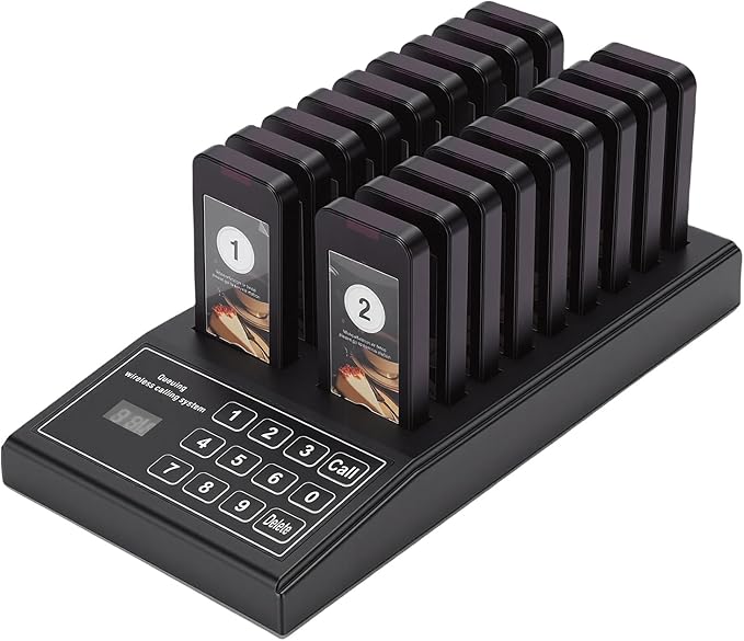 Luocute Wireless Calling System, 18 Receivers 1 Transmitter Channel 30-100m by Unknown