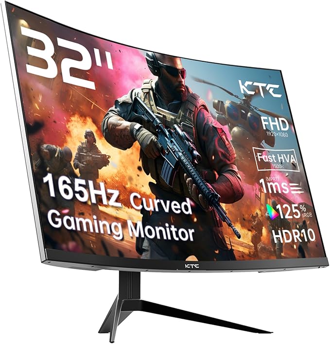 KTC 32 Inch FHD 1080p Curved Gaming Monitor by KTC