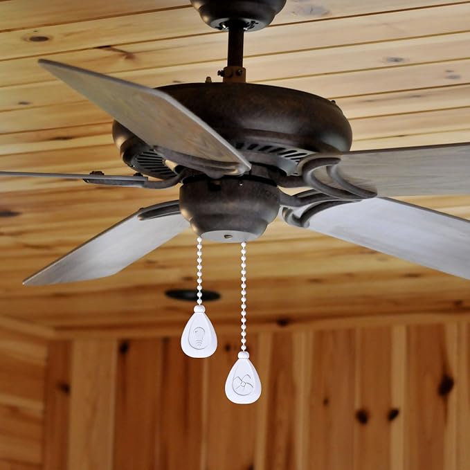 Patelai 4 Pieces Ceiling Fan Pull Chain Extender Ornament 12 Inch Ceiling Pull - Image 4