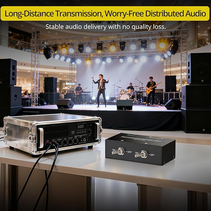 PROZOR 2-Zone Speaker Switch Box, 2-Way Amp/Speaker Selector - Image 4