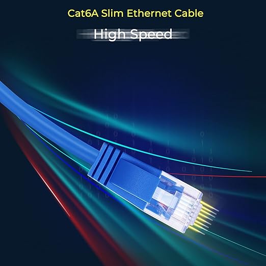 Rapink Patch Cables Cat6a 2ft Slim, Cat6a Ethernet Patch Cable 10G Support - Image 6