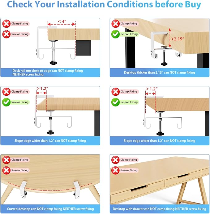 KEEGH No Drill Under Desk Cable Management Tray - Image 5