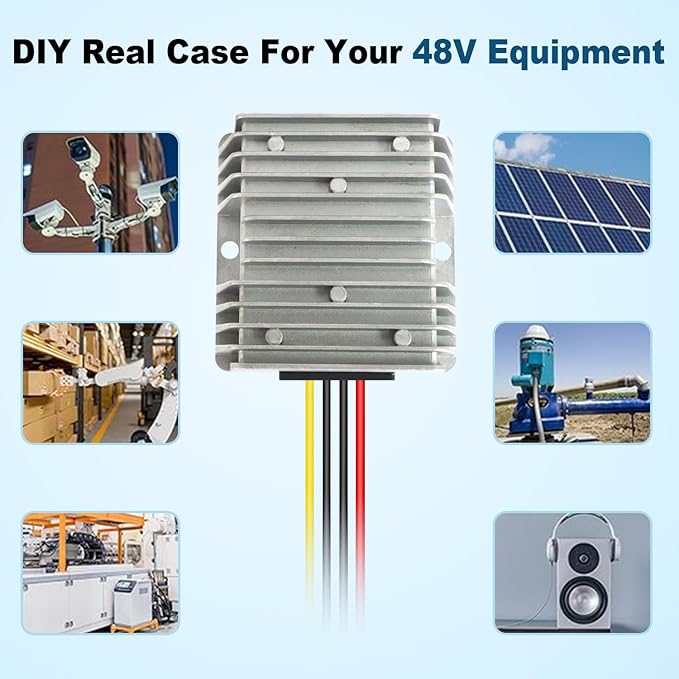 36V 48V to 12V Step Down Converter, 10A 120W Golf Cart, 36V 48V to 12V Buck - Image 5