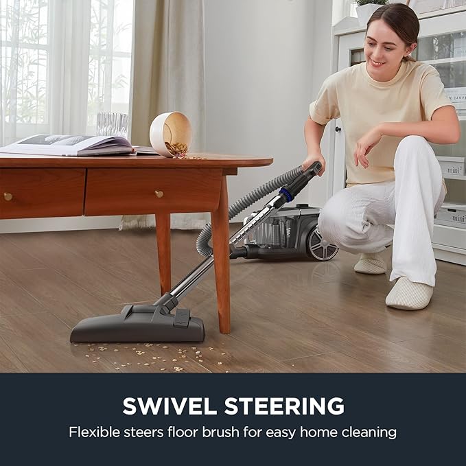 Eureka Bagless Canister Vacuum Cleaner, Lightweight Vac - Image 7