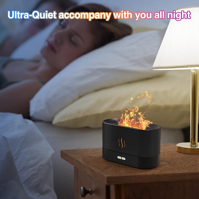 Colorful Flame Air Aroma Diffuser Humidifier, Upgraded 7 Flame Colors Noiseless - Image 6