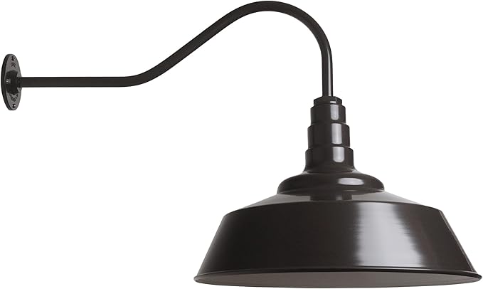 Steel Lighting Co. Large Outdoor Barn Light | Gooseneck Light Fixture | Made in by SteelLightingCo