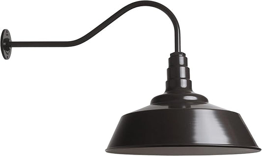 Steel Lighting Co. Large Outdoor Barn Light | Gooseneck Light Fixture | Made in by SteelLightingCo