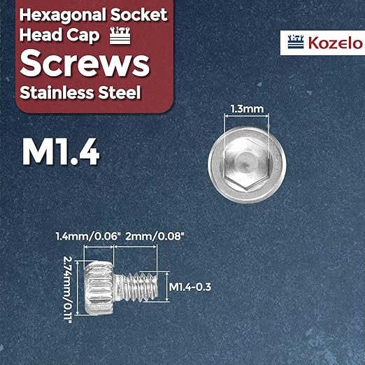 Kozelo 60pcs Socket Head Cap Screws - Image 2