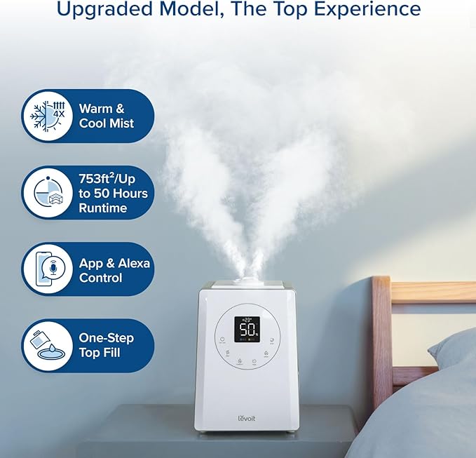LEVOIT LV600S Smart Warm and Cool Mist Humidifiers - Image 3