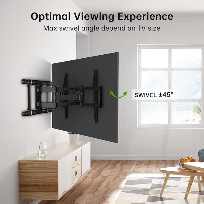 USX Mount Full Motion TV Wall Mount 42"-84" TVS, Fits 16" 18" or 24" Studs - Image 5