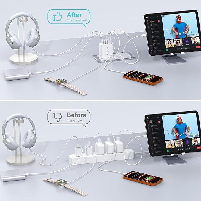 50W USB Wall Charger Block, Android Phones - Image 6