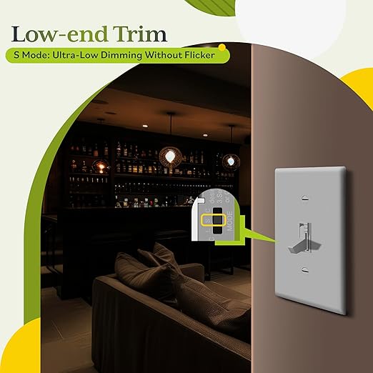 TG Toggle Dimmer Switch for LED, Incandescent Bulbs, Single-Pole or 3-Way - Image 5