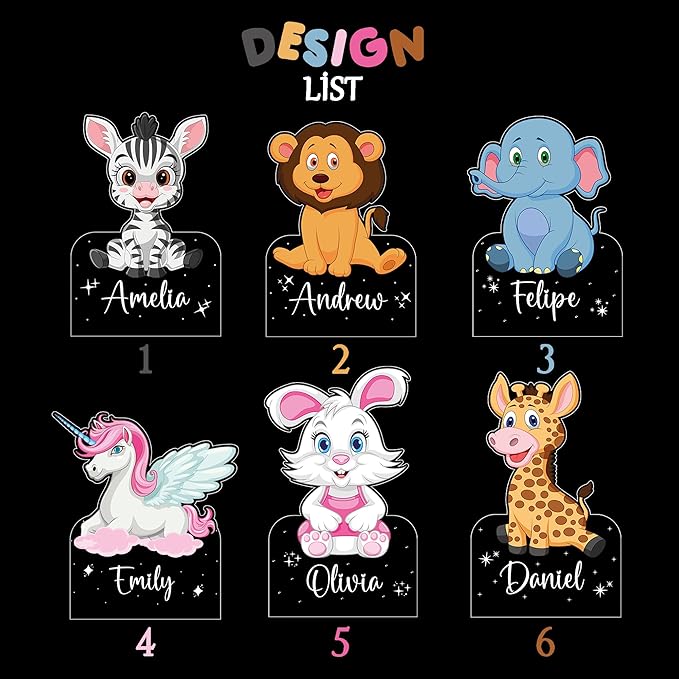 hun concept Kids Lion Night Light – Personalized Name Lamp - Image 3