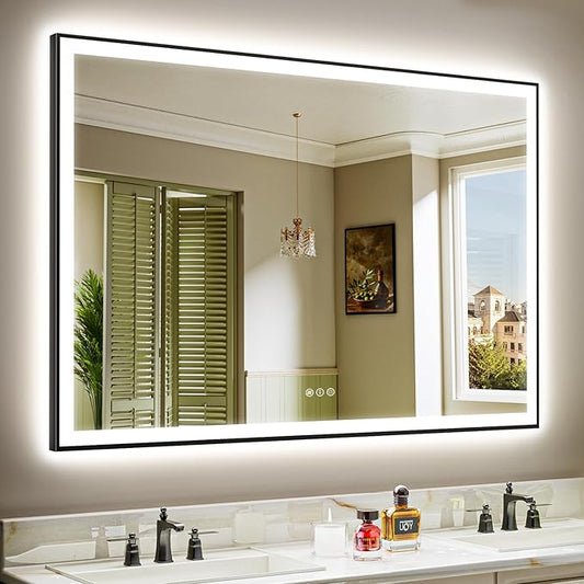 YEELAIT 60x40 Inch LED Bathroom Mirror by YEELAIT