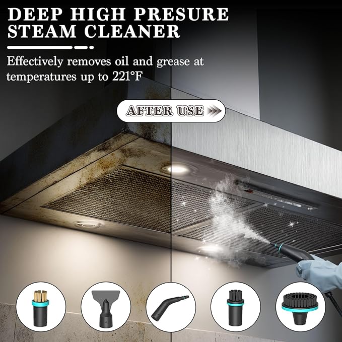Steam Cleaner, 15s Heat-Up 42.27oz Tank, 2500w Handheld Steam Cleaner - Image 3