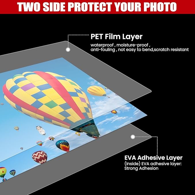 CAREGY 300 Pack Laminating Sheets, Holds 8.5 x 11 Inch Sheets, 5 Mil Thermal - Image 5