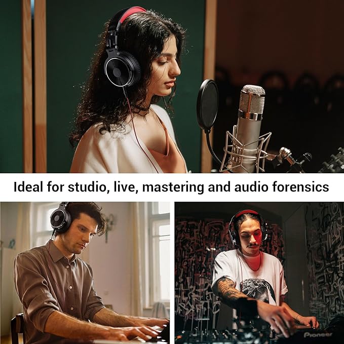 OneOdio Wired Over Ear Headphones Studio Monitor & Mixing DJ Stereo Headsets - Image 6