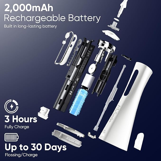 MySmile LP211 Cordless Water Flossers, Portable Rechargeable Oral Irrigator - Image 2