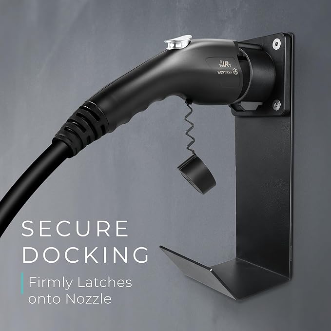 Lectron Electric Vehicle Charger Nozzle Holster Dock & J-Hook Combo - Image 3