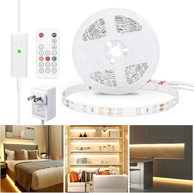 WOBANE Warm White LED Strip, Dimmable LED Light Strips by WOBANE