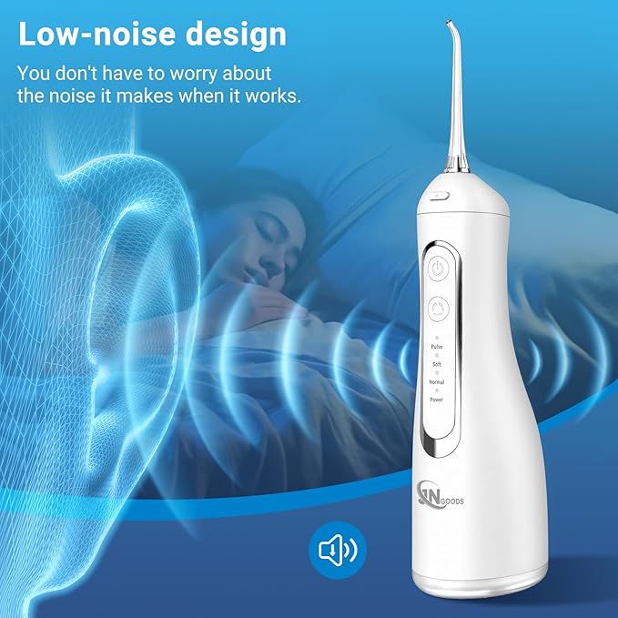JNGOODS Cordless Water Dental Flosser Oral irrigator, JNGOODS 300ml - Image 7