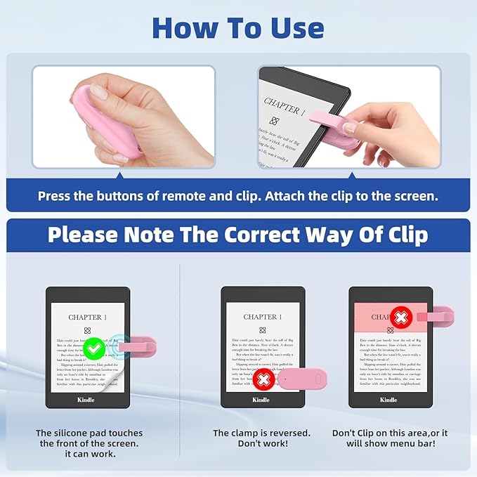 DATAFY Page Turner for Kindle Remote Control Page Turner Clicker for Kindle - Image 4