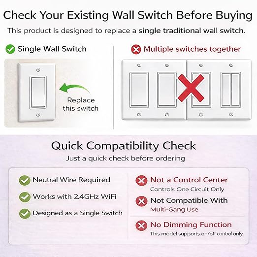 LANBON Smart Light Switch, 1/2/3 Gang, 3 Way - Image 6