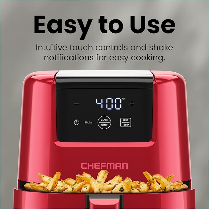 CHEFMAN 2 Qt Mini Air Fryer – Digital Space-Saving Compact Air Fryer - Image 6