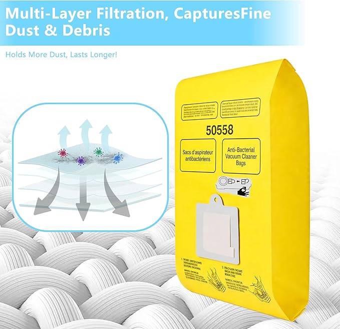 22 Pack Replacement Vacuum Bags Compatible - Image 3