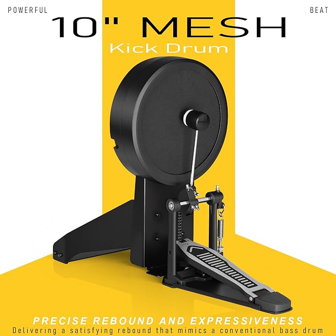 AKLOT Fully-Expandable Electric Drum Set: Independent Stand System, Independent - Image 5