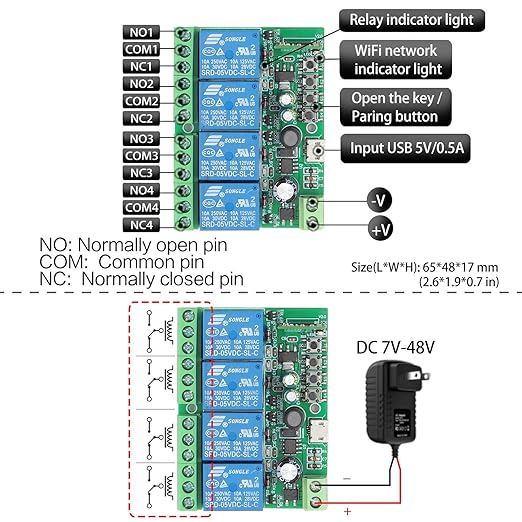 DieseRC 4 Channels WiFi Smart Switch - Image 7