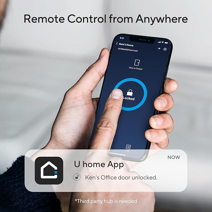 ULTRALOQ 2025 Upgrade Bolt Fingerprint Matter Smart Lock, Fingerprint Keyless - Image 6