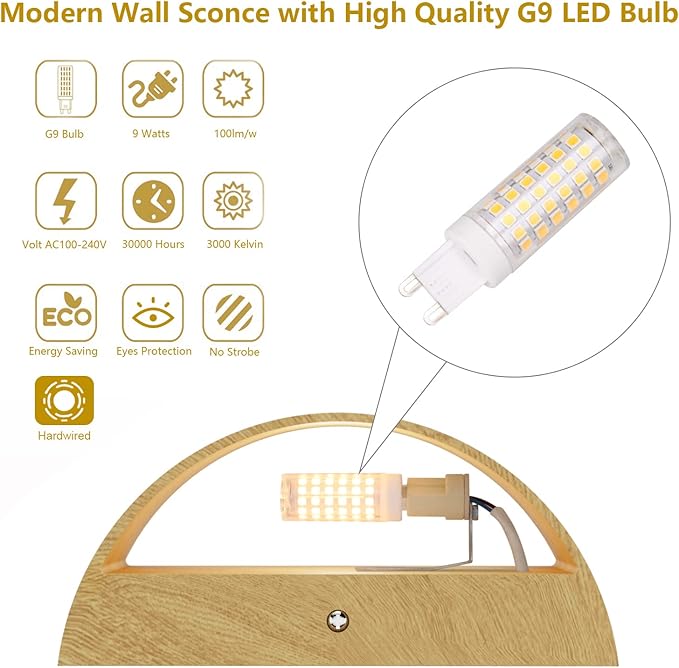 Aipsun Aluminum Modern Wall Light Fixtures 1 Pack Indoor LED Wall Sconce - Image 2