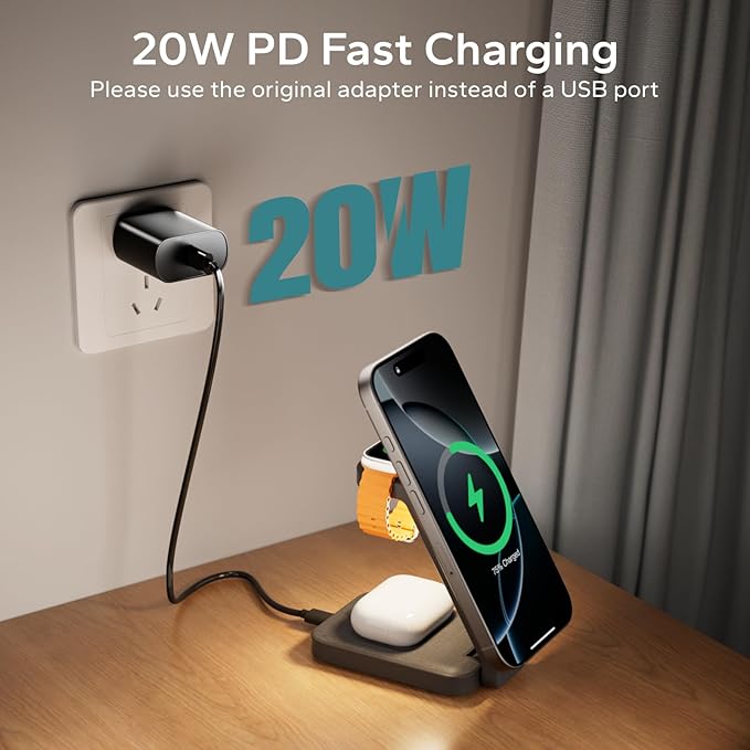 Eazpower 3 in 1 Foldable Wireless Charging Station - Image 9