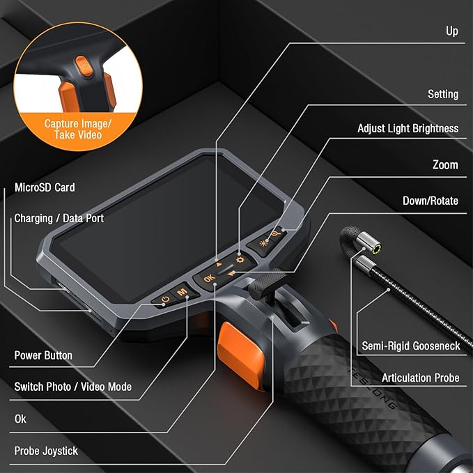 Teslong Two-Way Articulating Borescope - Image 8