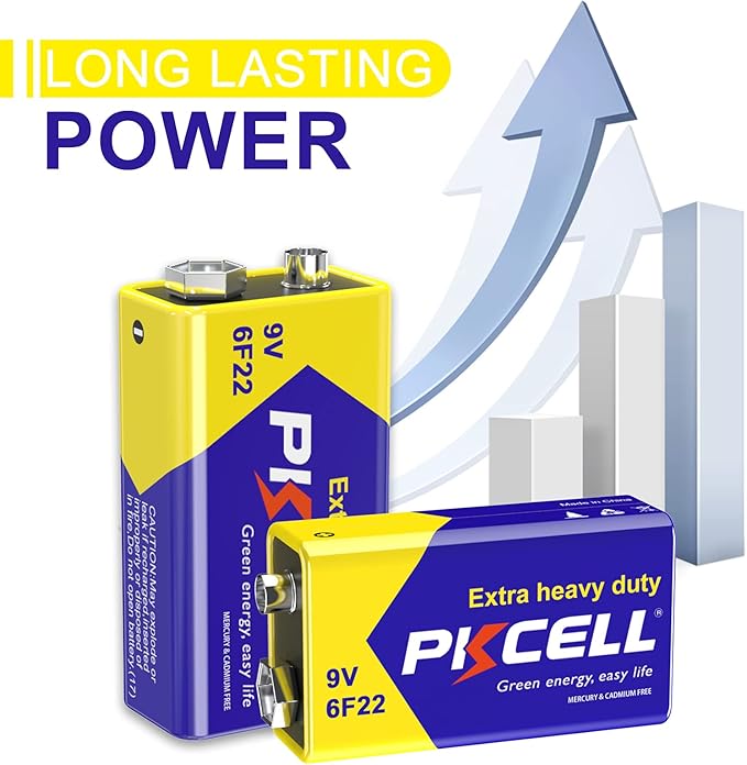 PKCELL 9V Batteries, 24 Pack 9 Volt Batteries Carbon Zinc, 9V Battery - Image 4