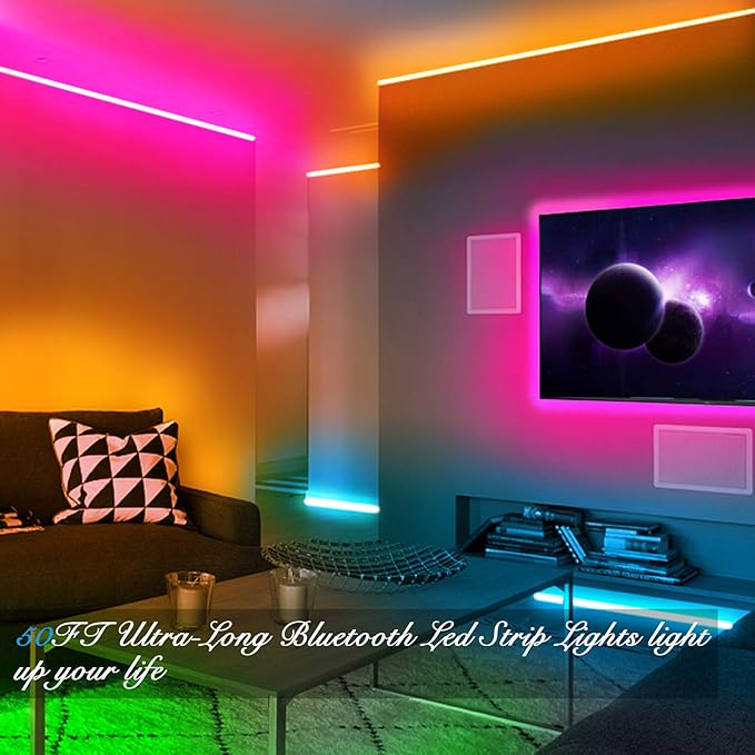 DAYBETTER LED Strip Lights 100ft RGB Lights Strip - Image 4