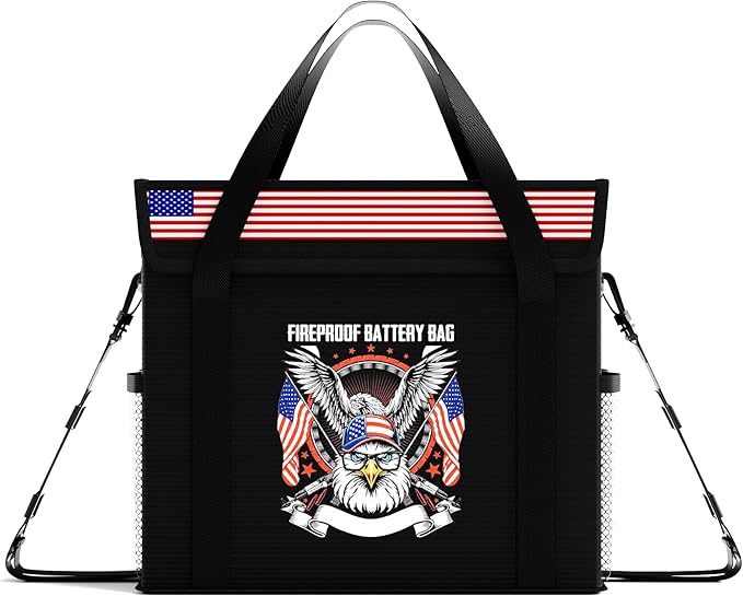 sumaxium 12V 50Ah LiFePO4 Lithium Battery Fireproof Safe Bag by Unknown