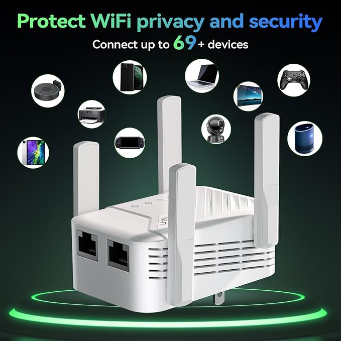 2026 Best WiFi Extender Signal Booster, Internet Extender Covers Up to 13389 - Image 6