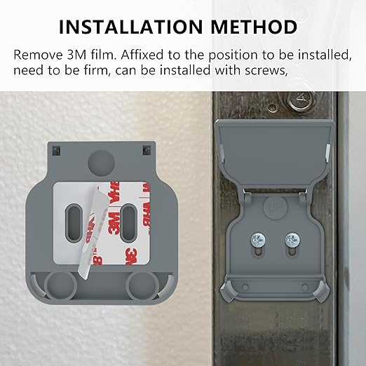 Garage Door Bracket for Ring Alarm Contact Sensor 2nd Gen – Gray Mount - Image 3