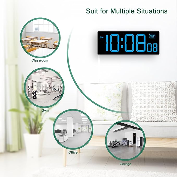Soobest LED Wall Clock Digital Clock - Image 7