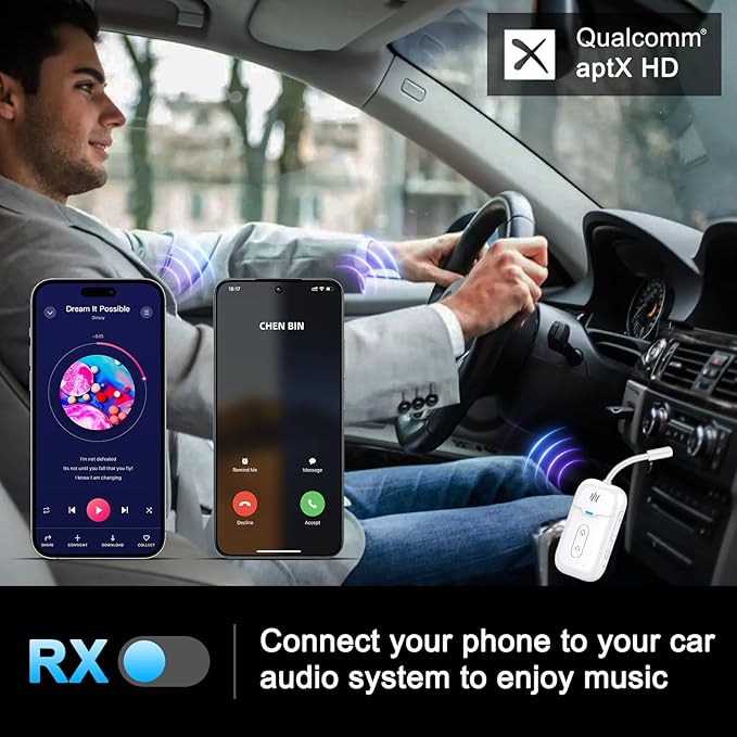 Premium Airplane Bluetooth 5.4 Transmitter Adapter, - Image 7