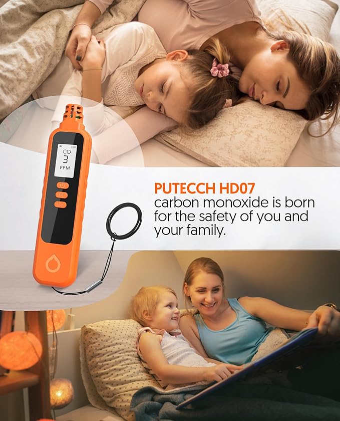Carbon Monoxide Detectors, Portable CO Detector Battery Powered, Handheld - Image 4