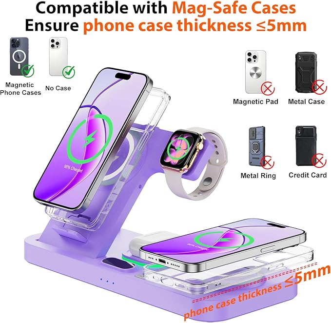 Dual Phone Magnetic Wireless Charging Station - Image 8