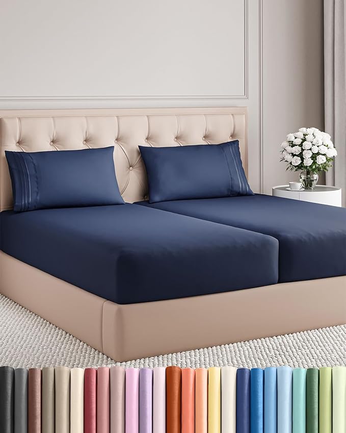 Split King Size 5 Piece Sheet Set by CGKUnlimited