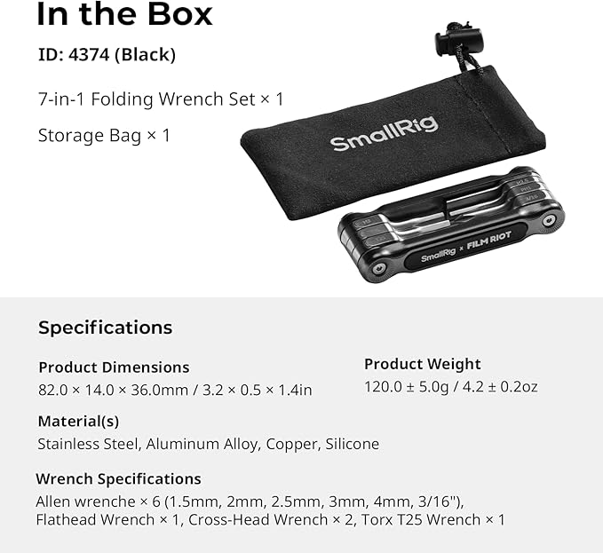 SmallRig x FILM RIOT 7-in-1 Folding Tool Set - Image 9