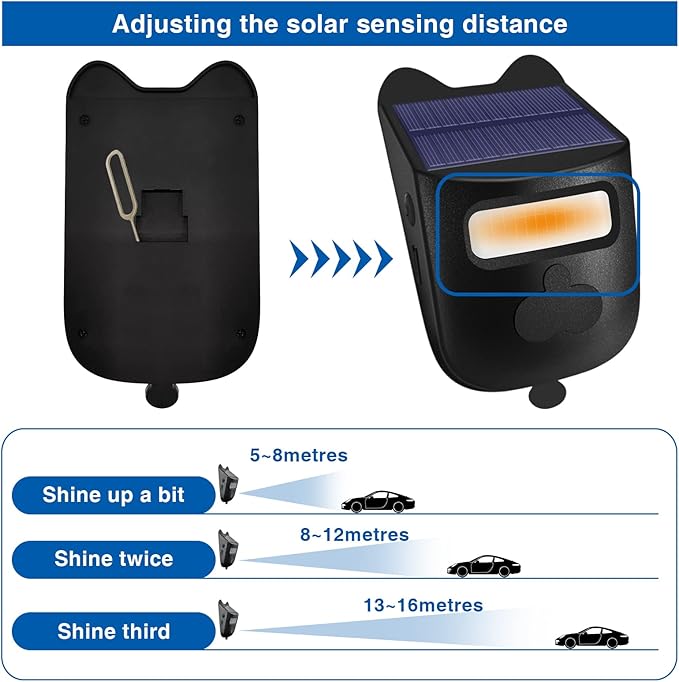 HoneTeek Solar Driveway Alarm, Wireless 600ft Range Driveway Motion Sensor - Image 3
