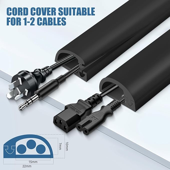 Silicone Wall Wire Hider, Side Open Wire Covers - Image 2
