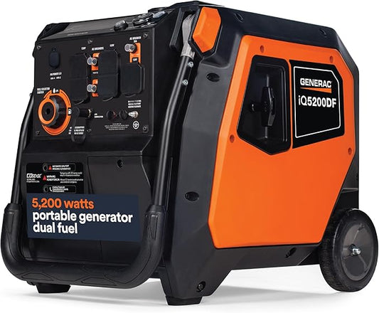 Generac 5, 200-Watt Dual-Fuel Portable Inverter Generator by Generac
